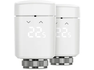 EVE 2er Pack Thermo (MATTER) Heizkörperthermostat, Weiß