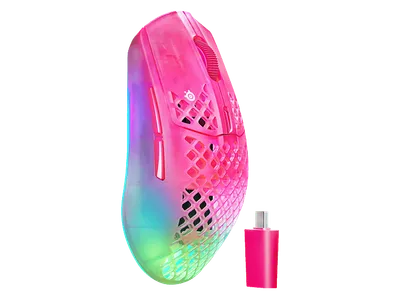 STEELSERIES Aerox 3 Wireless Gen 2, 4K Ultra-Light 26K DPI TrueMove Sensor Gaming-Maus, Magenta