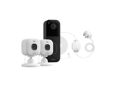 BLINK Sicherheits-Set für das gesamte Zuhause, Video-Türklingel + Überwachungskamera