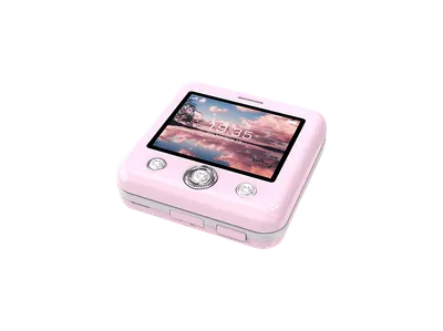 ONESTYLE Diamond Flip Phone Featurephone, Pink