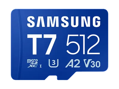 SAMSUNG T7, Micro-SD microSD Speicherkarte, 512 GB