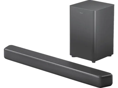 PHILIPS TAB 5309/10, Soundbar mit kabellosem Subwoofer, Dunkelgrau