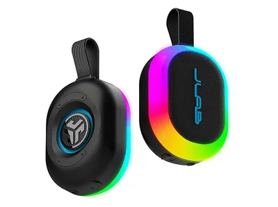 JLAB Pop Party Speaker Tragbarer Lautsprecher, Black, Wasserfest