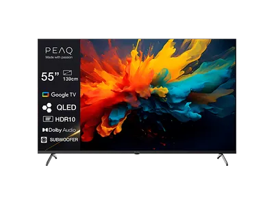 PEAQ PTV 55GQU-5026C TV (Flat, 55 Zoll / 139,0 cm, QLED 4K, SMART TV)