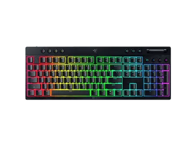 RAZER BlackWidow V4, Gaming-Tastatur, kabellos und kabelgebunden, Schwarz