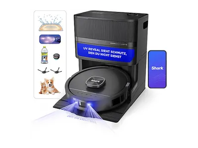 SHARK RV3000XEEU PowerDetect UV Reveal 2-in-1 Saugroboter