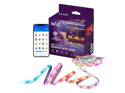 WIZ RGBIC + Weißtöne LED, 4 m, Weißtöne, Steuerung über WLAN, funktioniert mit gängigen Smart-Home-Assistenten Lichtstrip 16 Mio. Farben