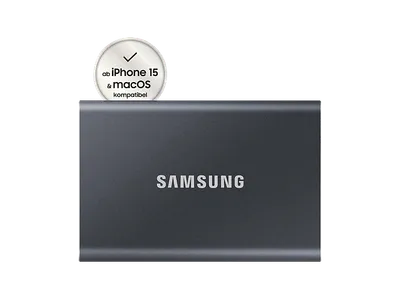 SAMSUNG T7 Festplatte, 4 TB SSD, extern, Titan grey