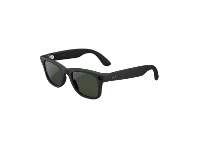 Ray-Ban Meta Wayfarer, matt Schwarz, selbsttönend Klar - Graphit, AI Glasses