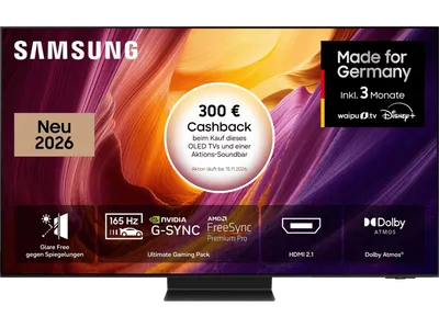 SAMSUNG GQ65S95H OLED 4K Samsung Vision AI Smart TV (Flat, 65 Zoll / 163 cm, UHD 4K, SMART TV)
