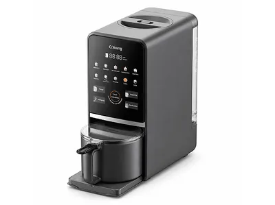 O.YOUNG Selbstreinigender Pflanzenmilchbereiter, Grau, 1200 Watt, 1,2 l