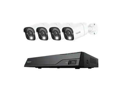 REOLINK NVS8-8MB4 4K Sicherheitskamerasystem, PoE, 8-Kanal NVR, Smart-Erkennung, Set, Überwachungskamera