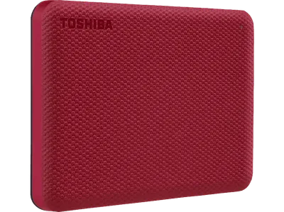 TOSHIBA Canvio Advance Festplatte, 2 TB HDD, 2,5 Zoll, extern, Rot