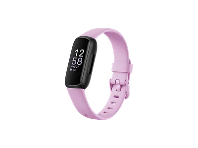 FITBIT Inspire 3, Fitness Tracker, S und L, Lilac Bliss/Black
