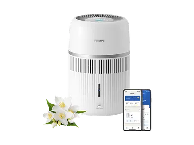PHILIPS HU4210/04 4000 Series Luftbefeuchter Weiß (3 Watt, Raumgröße: 44 m²)