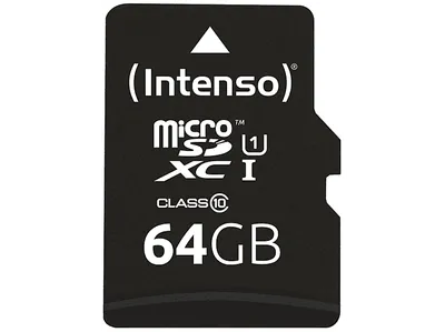 INTENSO UHS-1 Klasse 10, Micro-SDXC Speicherkarte, 64 GB