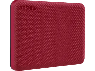 TOSHIBA Canvio Advance Festplatte, 1 TB HDD, 2,5 Zoll, extern, Rot