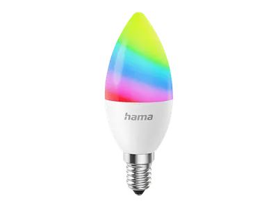 HAMA Smarte E14, 4,9W, Matter WLAN-LED-Lampe E14 RGBTW 5 Watt 470