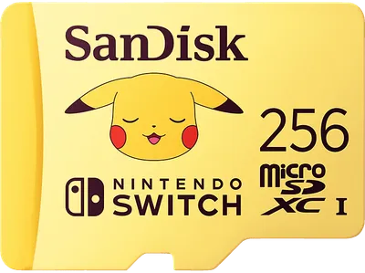 SANDISK Pokémon™ Pikachu microSD™-Karte 256 GB, Flash-Speicherkarte, Gelb