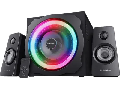 TRUST GXT 629 Tytan 2.1 Lautsprechersystem mit Subwoofer und RGB-Beleuchtung - Schwarz