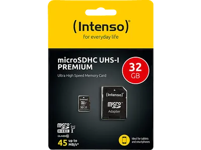 INTENSO Klasse 10 UHS-1, Micro-SD Speicherkarte, 32 GB