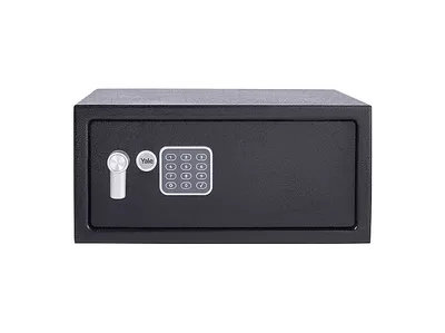 YALE Tresor YLV/200, Elektronischer Möbeltresor mit Tastenfeld, Value Safe Laptop, 24 l, Schwarz