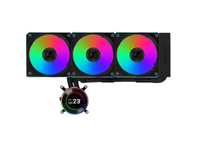 LIAN LI HYDROSHIFT II LCD-C 360CL ARGB AiO Wasserkühlung, Schwarz