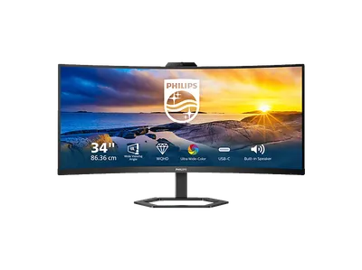 PHILIPS 34E1C5600HE 34 Zoll WQHD Monitor 4 ms Reaktionszeit