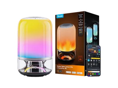 GOVEE LED Table Lamp 2 Pro Sound by JBL, mit JBL Lautsprecher, Tischlampe RGBICWW