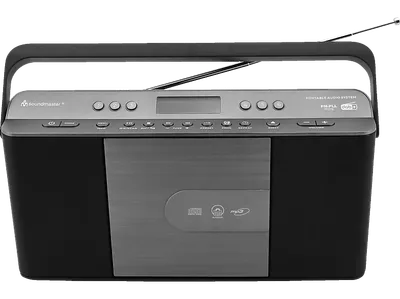 SOUNDMASTER RCD 1870 SW Radio, Schwarz/Silber