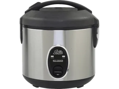 SOLIS 978.08 Rice Cooker Compact Reiskocher (350 Watt, Edelstahl/Schwarz)