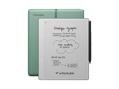 REMARKABLE Paper Pure – Tablet, Marker Plus und Sleeve Folio, Nebelgrün