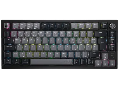 CORSAIR K65 PLUS WIRELESS, Gaming Tastatur, Mechanisch, kabellos, Schwarz/Grau
