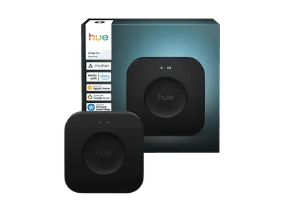 PHILIPS Hue Bridge Pro, Smarter Hub für Beleuchtung, Kabellos, Unterstützt 150+ Lampen und 50+ Zubehörteile,