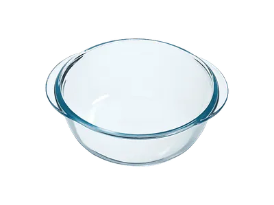 SCANPART 2910070101 Glasschale für Airfryer, rund, 1.1 Liter Transparent