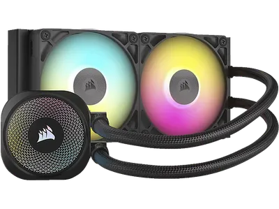 CORSAIR CW-9061016-WW iCUE LINK TITAN 240 RX RGB CPU Wasserkühler, Schwarz