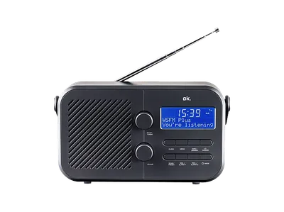 OK. ORD 220 Digitalradio, Digital, DAB, DAB+, FM, Schwarz