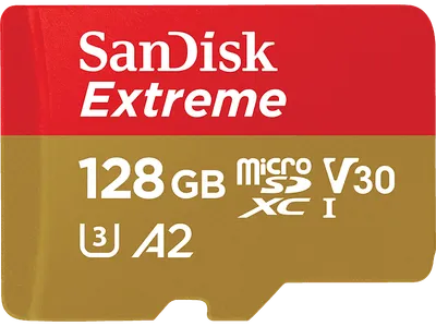 SANDISK Extreme® UHS-I-Karte, Micro-SDXC Speicherkarte, 128 GB, 190 MB/s