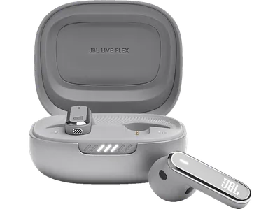 JBL Live Flex Earbuds in Silber