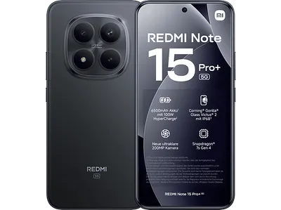 XIAOMI REDMI Note 15 Pro+ 5G 256 GB Black Dual SIM