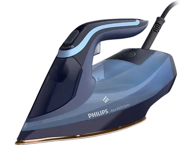 PHILIPS DST8020/20 Azur Serie 8000 OptimalTemp, 300ml, Dampfbügeleisen (3000 Watt, SteamGlide Elite)