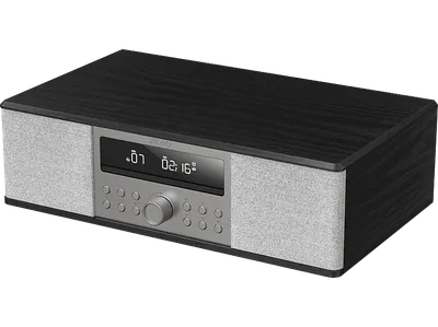 PEAQ PDR 290 DAB+ Radio mit CD, DAB+/FM, DAB+, FM, Bluetooth, Schwarz/Silber