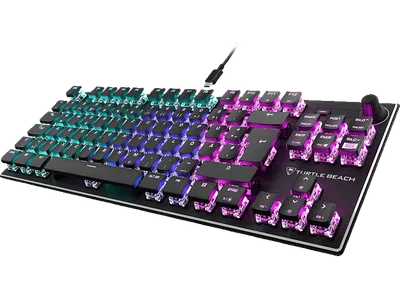 TURTLE BEACH Vulcan TKL, Gaming-Tastatur, kabelgebunden, Schwarz/bunt