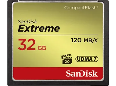 SANDISK Extreme, Compact Flash Speicherkarte, 32 GB, 120 MB/s