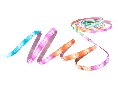 WIZ RGBIC LED-Lichtstreifen - 10 m Type-C Einzelpack LED Streifen 16 Mio. Farben