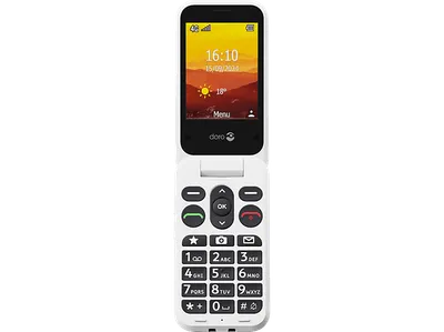 DORO Leva L30 Mobiltelefon, Graphit/Weiß