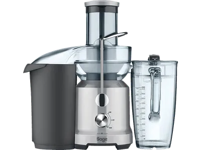 SAGE SJE430SIL2CEU1 The Nutri Juicer Cold Entsafter 1250 Watt, Silber/Transparent
