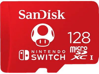 SANDISK microSDXC™-Karte, Speicherkarte für Nintendo Switch™, 128 GB, Rot