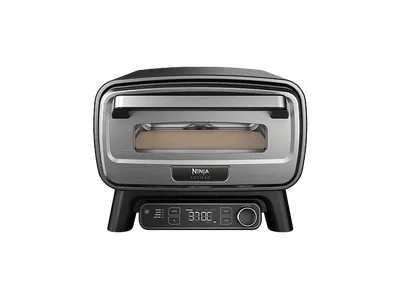NINJA MO201EU Artisan Outdoor-Elektro-Pizzaofen und Heißluftfritteuse Minibackofen, Grau (1760 Watt)