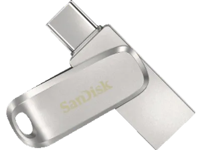 SANDISK Ultra® Dual Drive Luxe USB Type-C™ USB-Stick, 1 TB, 400 MB/s, Silber